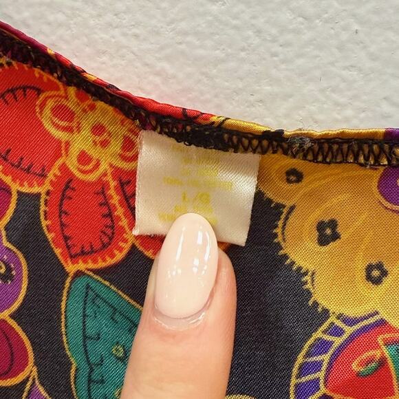 Vintage Floral Satin Camisole - Size L - Picture 6 of 6